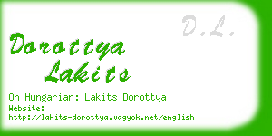 dorottya lakits business card